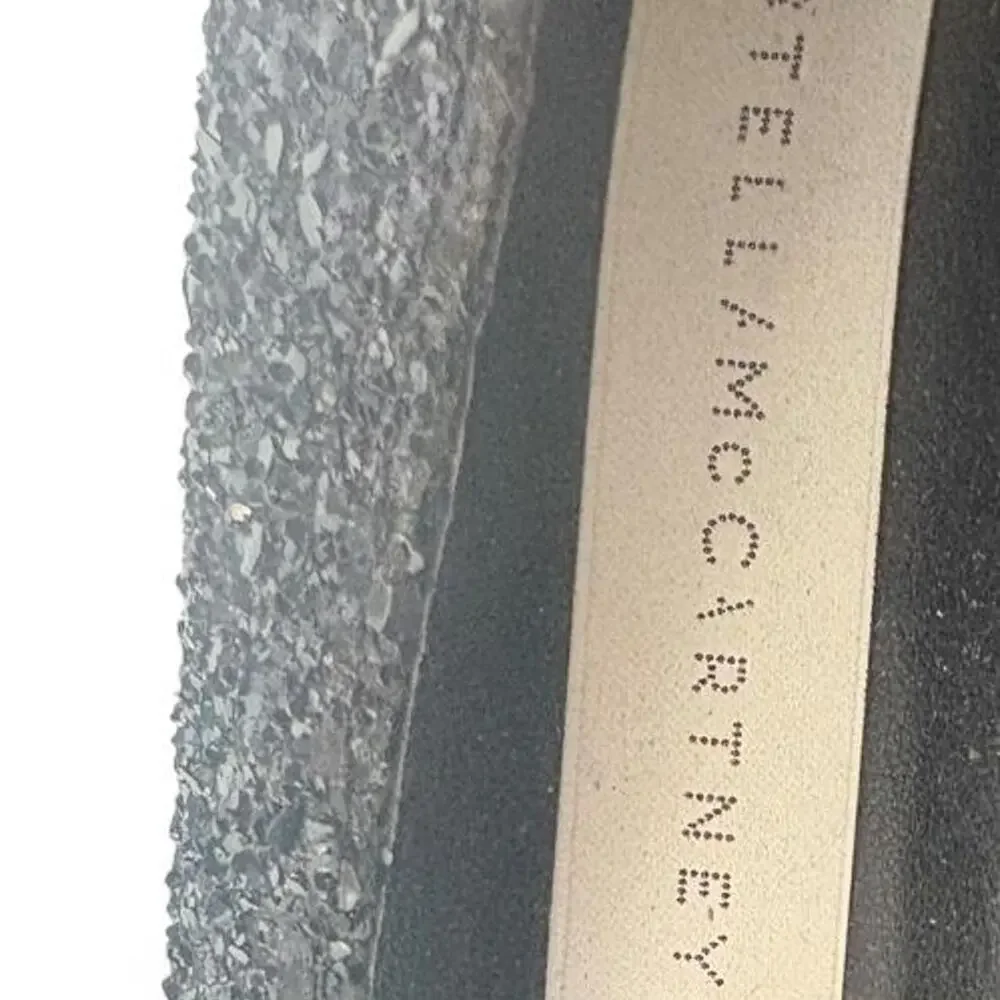 Stella mccartney black glitter ballet